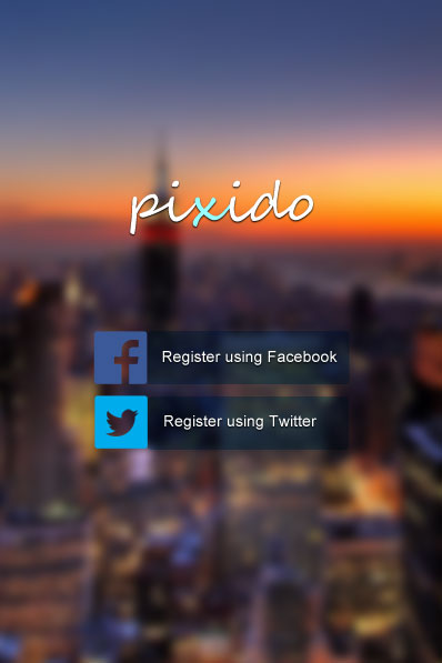 Pixido Mobile Homepage